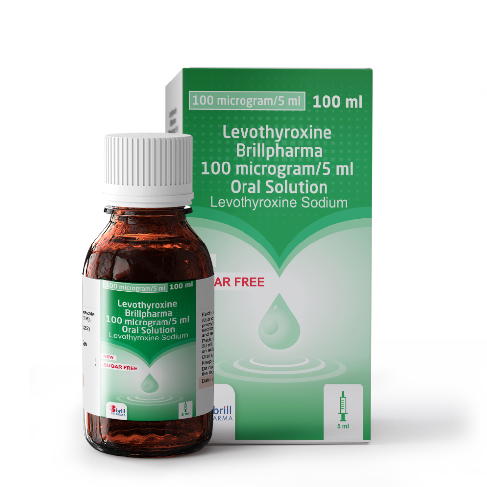 Levothyroxine Brillpharma Oral Solution BrillPharma   20307 Bristol Labs Levothyroxine Pack Mock Up Copy 980x980 